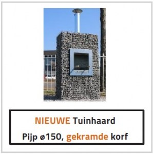  Tuinhaard Gekramde Korf 110 L x 200 H x 60 D cm   A. van Elk BV